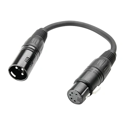 Image de Adam Hall Cables 3 STAR DHM 0020 Adaptateur DMX XLR femelle 5 points vers mâle 0,2 m