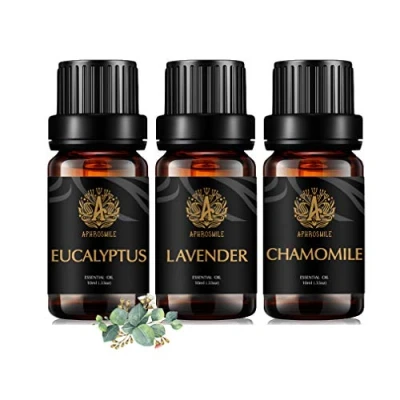 Image de Aromathérapie lavande huile essentielle Setpour diffuseur, 3x10ml 100% Pure Eucalyptus pour Humidificateur Lavande,Eucalyptus,Camomille Huiles Set,aromathérapie Camomille Kit