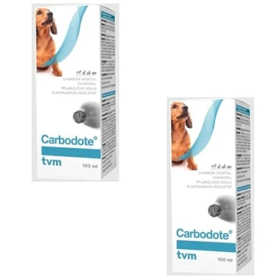 Image de TVM Carbodote Liquid 100 ML Complément Alimentaire pour Chiens, Chats, rongeurs, Reptiles et Oiseaux Peut Aider à l&#039;adsorption des toxines dans l&#039;intestin Être