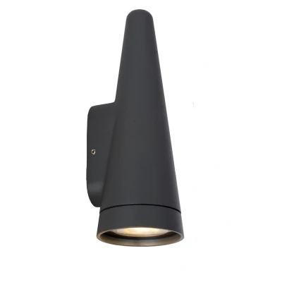Image de Lucide Wizard Applique d&#039;extérieur 7,8 x 8,5 22,1 cm IP54 anthracite
