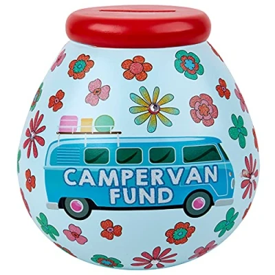 Image de Pot Of Dreams Tirelire en Forme de Camping Car rétro Idée Cadeau Multicolore Taille Unique