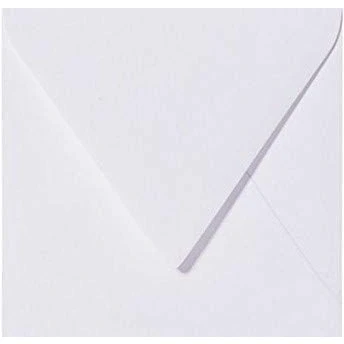 Image de Briefumschläge24Plus Lot de 25 enveloppes carrées Blanc 15,5 x cm Technique fermeture : Adhésif avec rabat triangulaire Grammage 120 g/m²