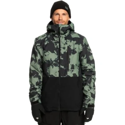 Image de Quiksilver Homme Mission Printed Block Jk Veste, Tye Dye Laurel Wreath, L EU