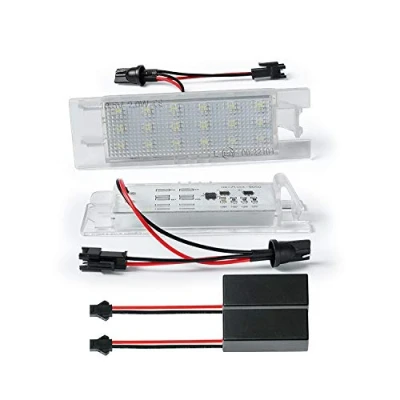 Image de Éclairage de plaque minéralogique LED compatible avec Astra H + J Corsa D Zafira B Insignia résistance CAN BUS