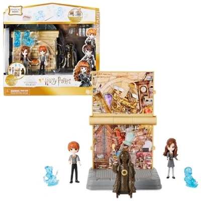 Image de Wizarding World HARRY POTTER PLAYSET 2 en 1 LA SALLE SUR DEMANDE MAGICAL MINIS Univers Magique Avec 4 Figurines et Accessoires Sortilège