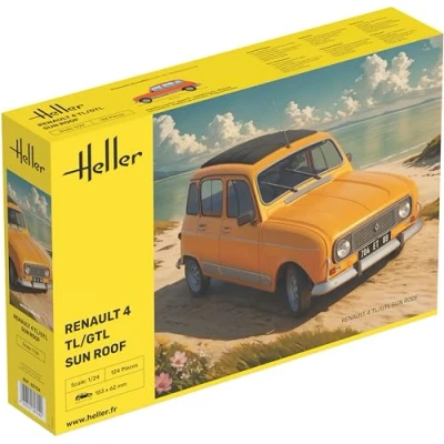 Image de heller Maquette Voiture Renault 4 Tl/gtl Sun Roof 82704 1:24 Char Promo Ref : 15591