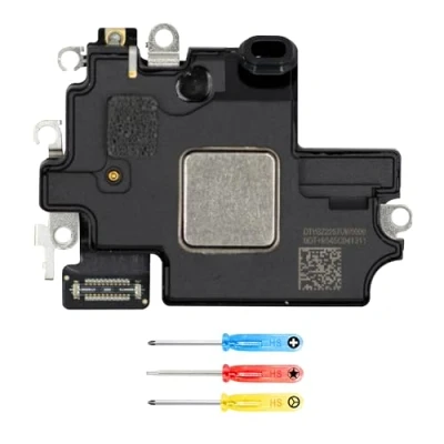 Image de MMOBIEL Haut Parleur Interne Compatible avec iPhone 15 Ecouteur/Earpiece Speaker Remplacement Réparation du de l&#039;Écouteur Incl. Tournevis