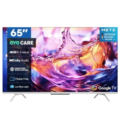 Image de Metz TV LED UHD/4K Google (Netflix, Prime Video, Disney+, MyCanal, OCS, Apple TV, …) HDR10 / HLG/Alexa avec Tuners DVB T2/C/S2 Modèle 65MUD7000Z nouveauté 2024 (65&#039;&#039; 165 cm)