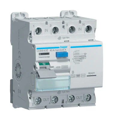 Image de HAGER CDB640E Interrupteur différentiel 40A Type B 4P 30mA