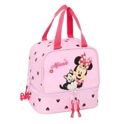 Image de Porte goûter SAFTA Minnie Mouse Naive Rose 20 x 15 cm Enfant