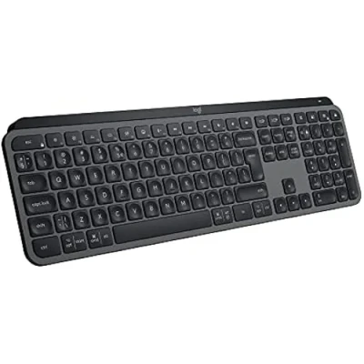 Image de Logitech MX Keys S clavier Universel RF sans fil + Bluetooth QWERTY Portuguais Graphite Neuf