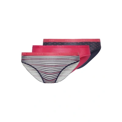 Image de DIM Pocket Brief 3 PACK Slip, Femme, Taille: 38/40, Pink/dark blue/dark blue