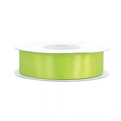 Image de Creativery Rouleau de ruban satin 25 m 18 mm vert citron clair
