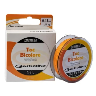 Image de Garbolino Streamline Toc Mono Bicolore 150m (Fluo Orange Jaune) Taille : 0.22mm