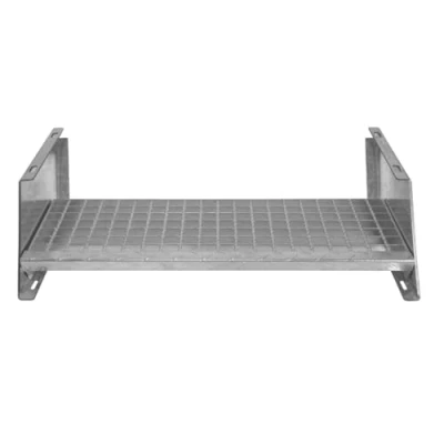 Image de Marche pour Escalier Caillebotis 900mm x 240 mm Acier Galvanisé DIN 24537 Maille 20x25 Résistant à la Corrosion EN ISO 1461 Construction Bâtiment Sortie de Secours [Fixations INCLUSES]