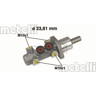 Image de METELLI 05 0247 Maître Cylindre 23,81 Aluminium AUDI: 80 B4 Berline, A6 C4 Coupe B3