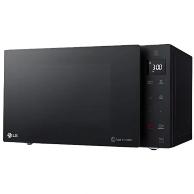 Image de LG MH6535GDS Comptoir de cuisine Four à micro ondes Smart Inverter avec gril quartz, 25 L, 1000 W, programmes automatiques, niveaux puissance réglables, cuisson vapeur, noir