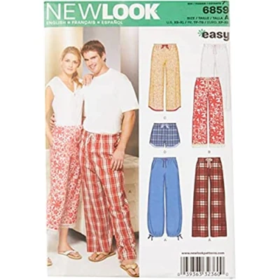 Image de New Look NL6859 Patron de Couture Pantalon + Pantacourt Short 22 x 15 cm