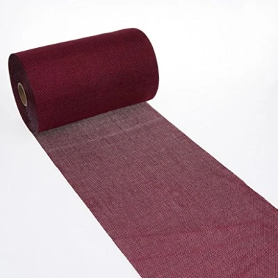 Image de Deko AS GmbH Chemin de Table en Polyester Bordeaux 20 cm x 25 m