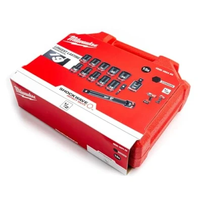 Image de MILWAUKEE Coffret Douille à choc SHOCKWAVE™ 1/2&#039; IMPACT SOCKET SET STD 13PC 4932480456