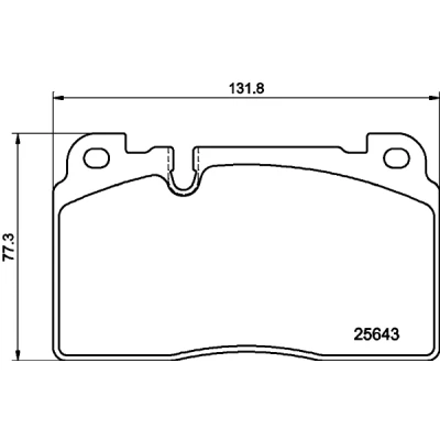 Image de HELLA 8DB 355 020 241 Jeu de plaquettes frein préparé pour indicateur d&#039;usure AUDI: Q5