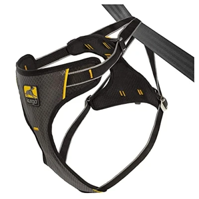 Image de Kurgo K01606 Harnais de Sécurité pour la Voiture Universel avec Anneaux Intégrés Convient Chien Grande Taille Ajustable Gris Charbon L