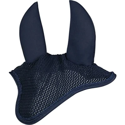 Image de HKM Bonnet Anti Mouches Noise Control Bleu foncé Cob