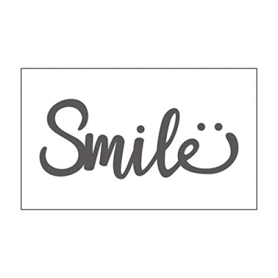 Image de Vaessen Creative Mini Pochoir pour Gaufrage, Smile, Ajouter de La Texture et dimension à des Pages Scrapbook, Cartes Autres Loisirs Créatifs sur Papier