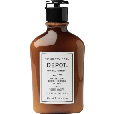 Image de Depot Male Tools No.107 White Clay Sebum Control Shampoo 250ml