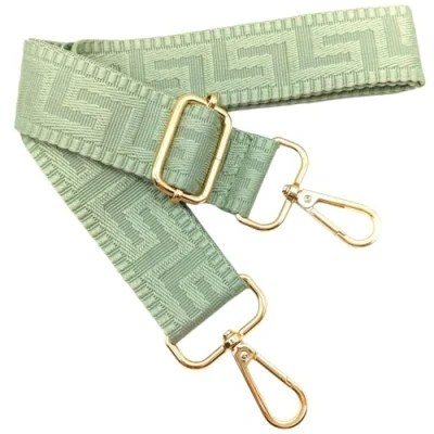 Image de Bandouliere de Rechange Reglable Vert Pois, 80 130cm Sangle Sac a Main Remplacement, Universelles mit Boucle Dore pour Femme à Main, Bandoulière Accessoires, 1307