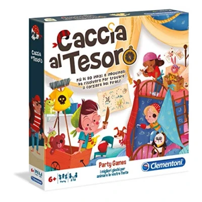 Image de Clementoni Party Games Chasse au trésor Jeu de société, Single, 16153, Multicolore