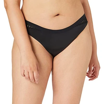 Image de Triumph Femme Aura Spotlight High Leg String Shorty, Noir, 42 EU