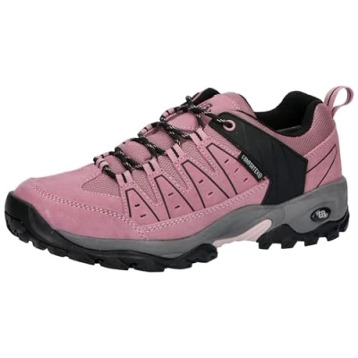 Image de Brütting Mixte Mount Pinos Low Chaussures de Trekking, Rose/Noir, 40 EU