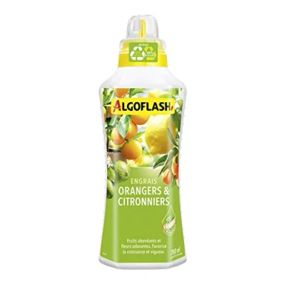 Image de Algoflash Engrais Orangers et Citronniers, Bouchon Doseur Inclus, 750 ml, ALIAGR750N