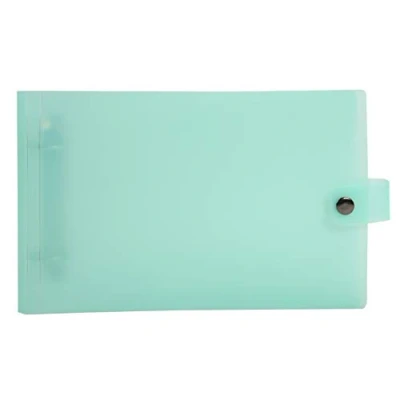 Image de Exacompta Réf. 52170E Classeur semi rigide PP Chromaline Pastel 2 anneaux ronds diam.30 mm Dimensions extérieures : 26,5x16cm Formats à classer 12,50x20cm et 14,8x21cm 5 couleurs aléatoires