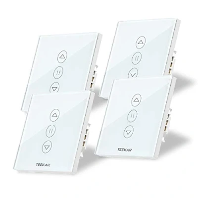 Image de [Troisième génération] Interrupteur volet Roulant Connecté WiFi Commutateur Compatible avec Alexa Echo et Google Assistant d&#039;obturation, Horloge pour Moteur by TEEKAR
