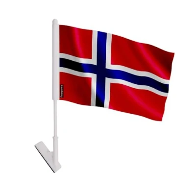 Image de Drapeau adhésif Svalbard et Jan Mayen 14 x 21 cm 10 pièces Polyester Multicolore