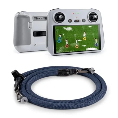 Image de VOVMOEYA Sangle de Cou pour DJI RC/RC 2/RC Pro/RC Plus,Bandoulière Mavic 3/Air 2S/Mini 3/Mini 3 Pro/Mini 4 Pro RC Controller Télécommande Accessoires Bleu Foncé