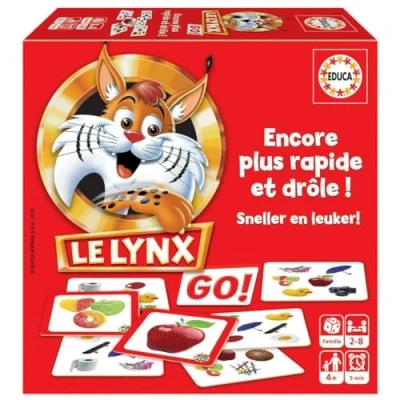 Image de Educa Le Lynx Lince GO Arrive, Une Version du célèbre Jeu de société à emporter Partout dans sa Carte. Recommandé partir 6 Ans (18716)