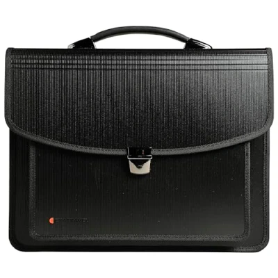 Image de Exacompta Réf. 55734E 1 EXATRAVEL Valisette multifonctions Exactive polypropylène équipée d&#039;un compartiment trieur, espace pour ordinateur portable dimensions 40 x 30 10 cm Noir