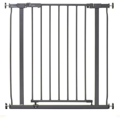 Image de Dreambaby Barrière de sécurité pour bébé Ava Fixation par pression Convient aux ouvertures 75 à 81 cm large et haut avec double mécanisme verrouillage Anthracite Modèle
