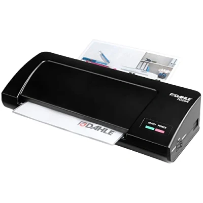 Image de Dahle 70204 Plastifieuse (jusqu&#039;à A4, Plastification à chaud 30 secondes, temps de préchauffage) Noir