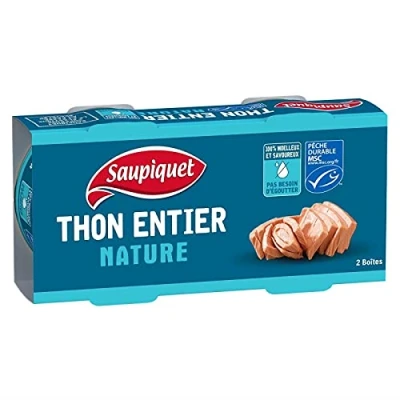 Image de SAUPIQUET Thon Entier Nature Msc 2X140G Lot De 3