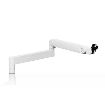 Image de Elgato Wave Mic Arm Pro White Bras de Microphone à Profil Bas Rotatif 360 avec Ressort Gaz, Compatible Microphones Shure SM7B/Rode/Blue Yeti &amp; Plus Encore pour Diffusion/Podcast