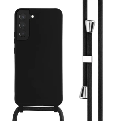 Image de Coque IMOSHION Samsung Galaxy S22 Plus Silicone Cordon ajustable Noir
