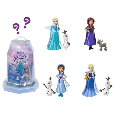 Image de Mattel Disney la Reine des Neiges Ice Reveal Mini poupées avec gel Squishy et 6 surprises, dont un personnage du film éléments de jeu (les peuvent varier) HRN77