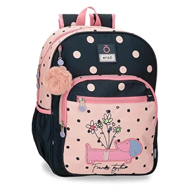Image de Enso Friends Together Sac à Dos Scolaire Rose 30 x 38 12 cm Polyester 13,68 l, Rose,