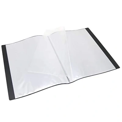 Image de WAYTEX 931420 Protège Documents A4 80 Vues 40 Pochettes Couverture Polypro Noir