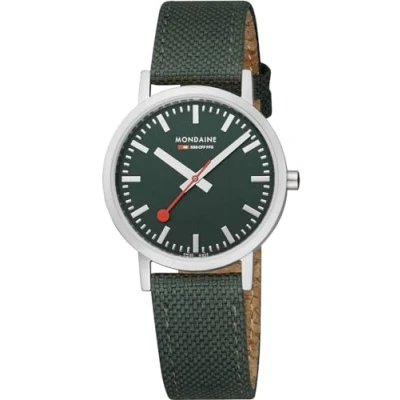 Image de Montre MONDAINE Classic Unisex Vert parc Textile recyclé Quartz