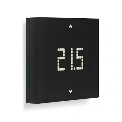Image de Vimar 02913.G Thermostat LTE pour contrôle Local et à Distance de Chauffage climatizzazione installazione Murale, Noir